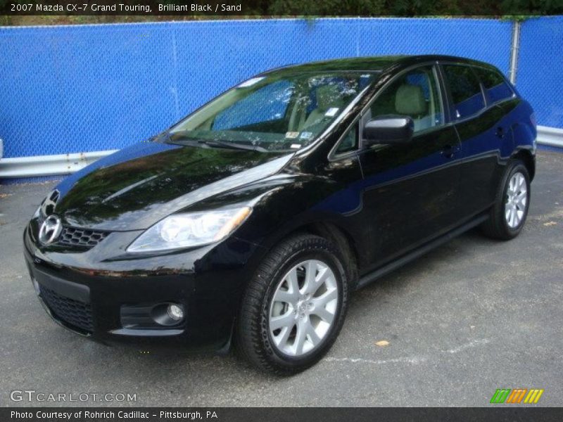 Brilliant Black / Sand 2007 Mazda CX-7 Grand Touring