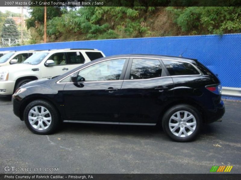 Brilliant Black / Sand 2007 Mazda CX-7 Grand Touring