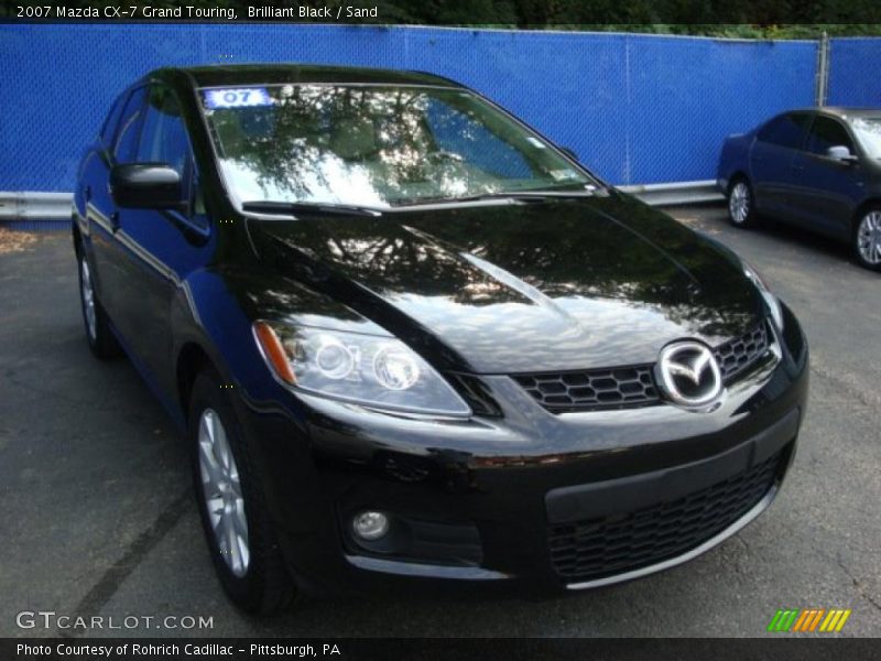 Brilliant Black / Sand 2007 Mazda CX-7 Grand Touring