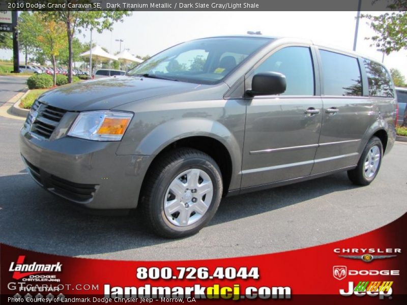 Dark Titanium Metallic / Dark Slate Gray/Light Shale 2010 Dodge Grand Caravan SE