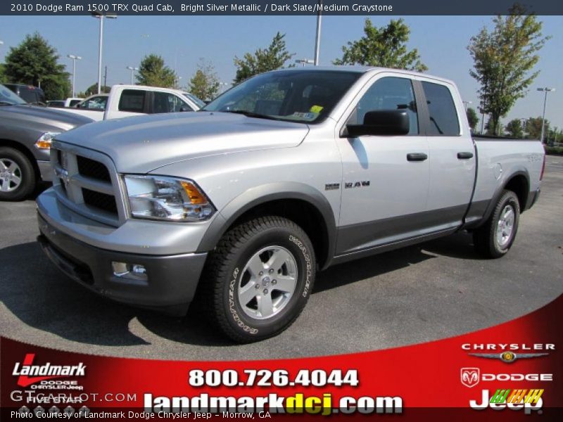 Bright Silver Metallic / Dark Slate/Medium Graystone 2010 Dodge Ram 1500 TRX Quad Cab