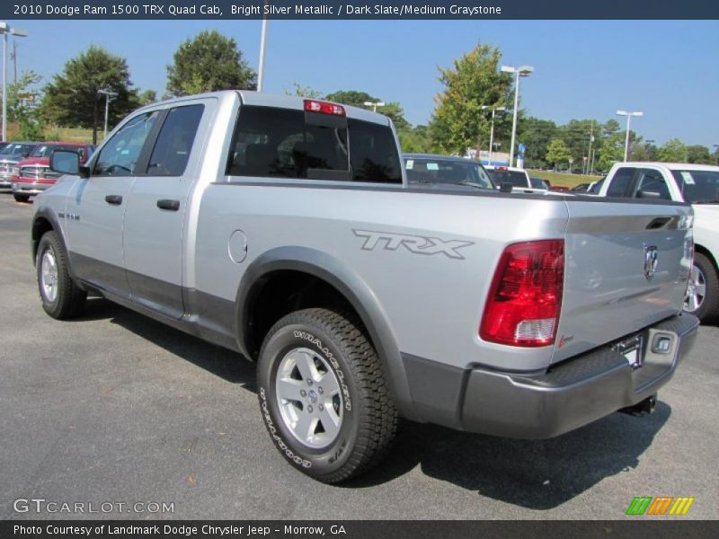 Bright Silver Metallic / Dark Slate/Medium Graystone 2010 Dodge Ram 1500 TRX Quad Cab
