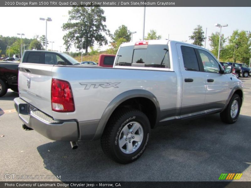 Bright Silver Metallic / Dark Slate/Medium Graystone 2010 Dodge Ram 1500 TRX Quad Cab