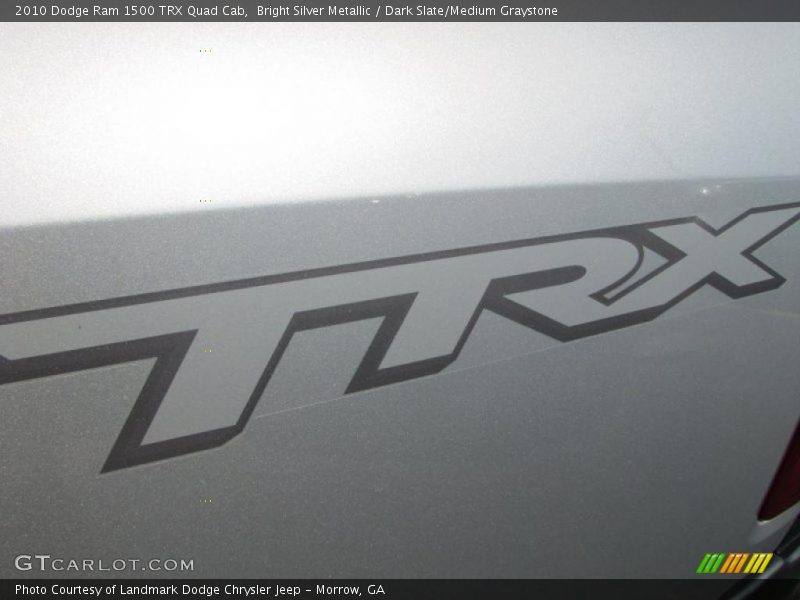 Bright Silver Metallic / Dark Slate/Medium Graystone 2010 Dodge Ram 1500 TRX Quad Cab