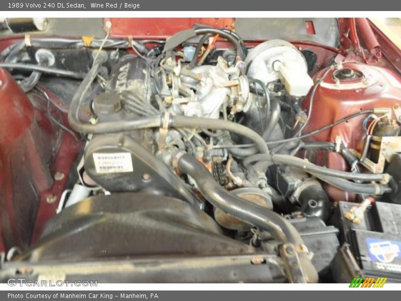Wine Red / Beige 1989 Volvo 240 DL Sedan