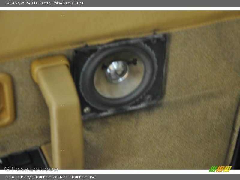 Wine Red / Beige 1989 Volvo 240 DL Sedan