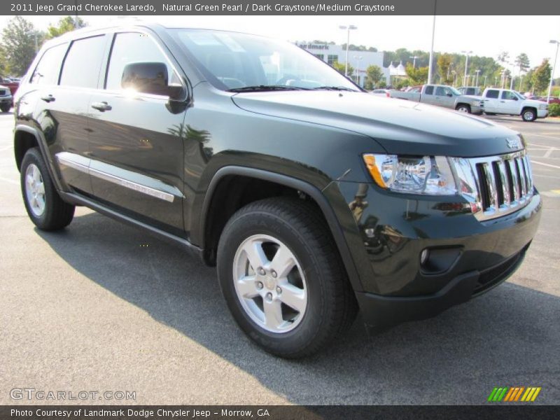 Natural Green Pearl / Dark Graystone/Medium Graystone 2011 Jeep Grand Cherokee Laredo