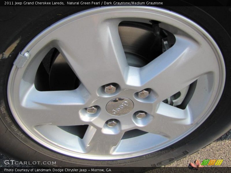 Natural Green Pearl / Dark Graystone/Medium Graystone 2011 Jeep Grand Cherokee Laredo