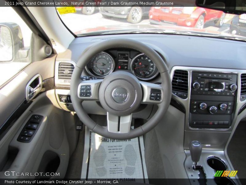 Natural Green Pearl / Dark Graystone/Medium Graystone 2011 Jeep Grand Cherokee Laredo