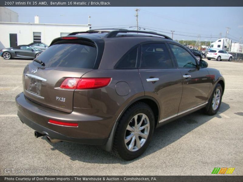 Beryllium 16 Metallic / Brick/Black 2007 Infiniti FX 35 AWD