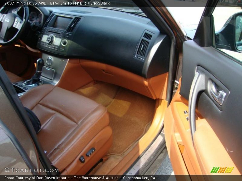 Beryllium 16 Metallic / Brick/Black 2007 Infiniti FX 35 AWD