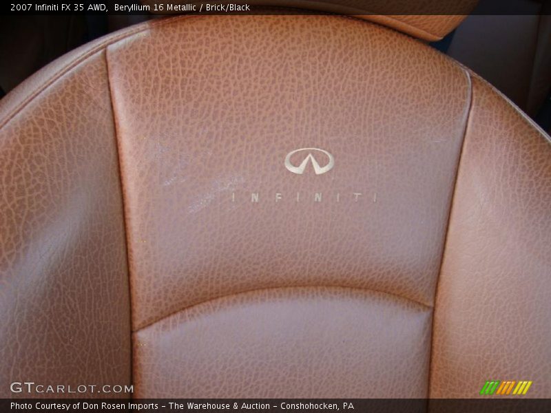 Beryllium 16 Metallic / Brick/Black 2007 Infiniti FX 35 AWD