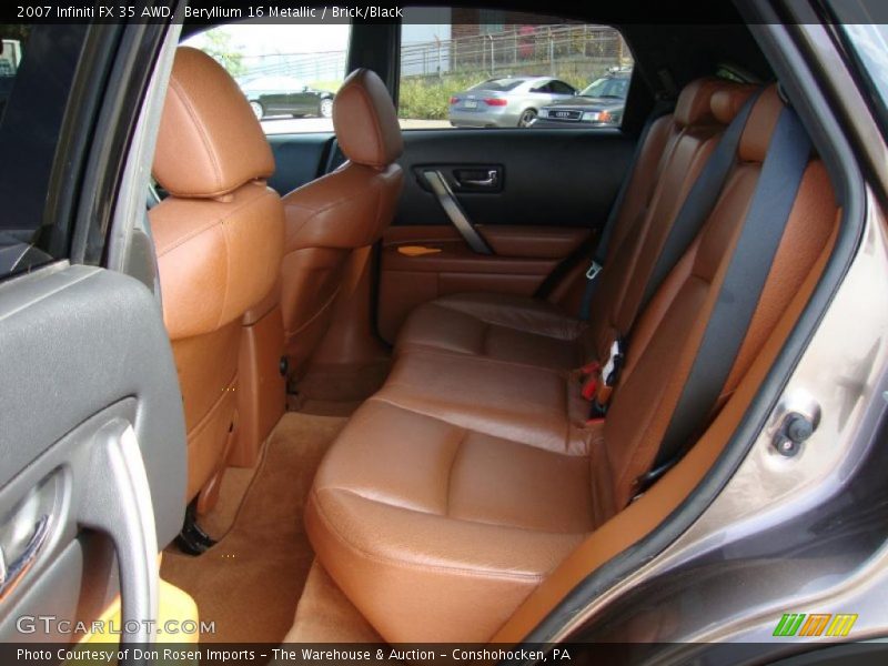 Beryllium 16 Metallic / Brick/Black 2007 Infiniti FX 35 AWD