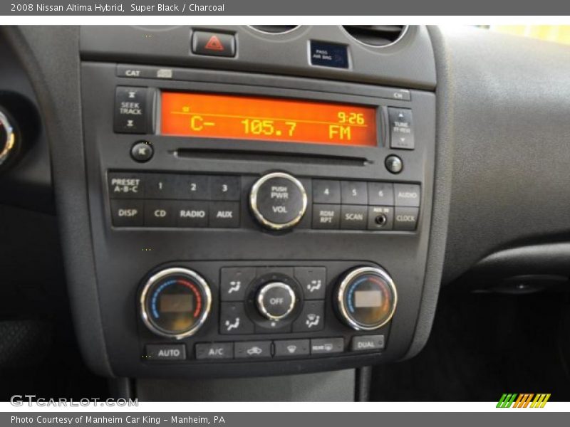 Super Black / Charcoal 2008 Nissan Altima Hybrid
