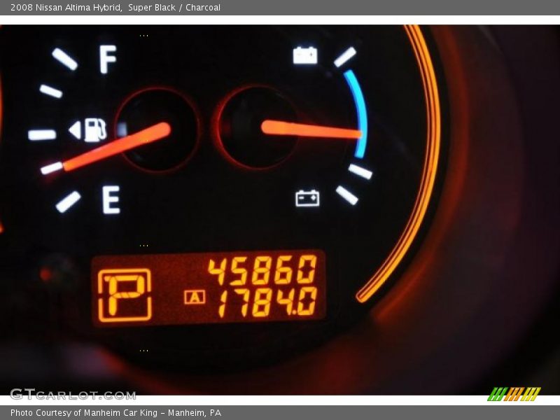 Super Black / Charcoal 2008 Nissan Altima Hybrid