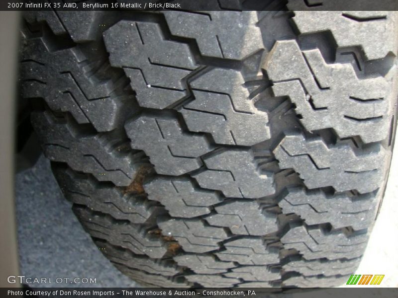 Beryllium 16 Metallic / Brick/Black 2007 Infiniti FX 35 AWD