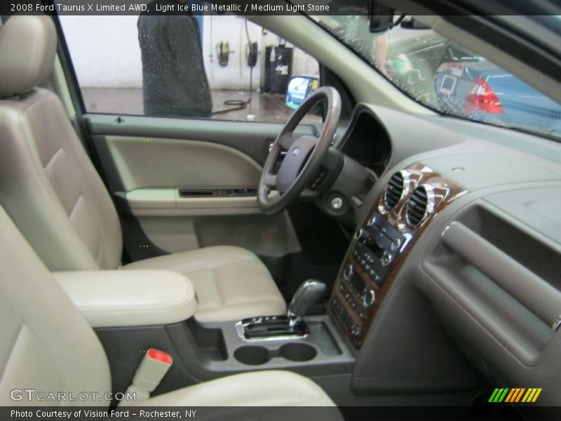 Light Ice Blue Metallic / Medium Light Stone 2008 Ford Taurus X Limited AWD