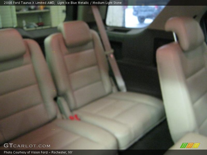 Light Ice Blue Metallic / Medium Light Stone 2008 Ford Taurus X Limited AWD
