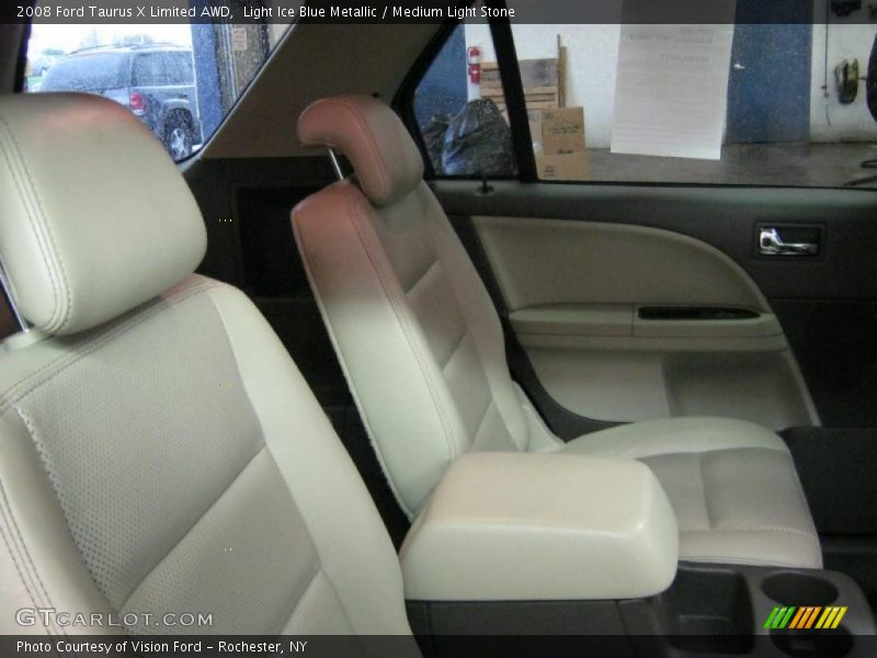 Light Ice Blue Metallic / Medium Light Stone 2008 Ford Taurus X Limited AWD