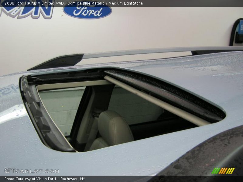 Light Ice Blue Metallic / Medium Light Stone 2008 Ford Taurus X Limited AWD