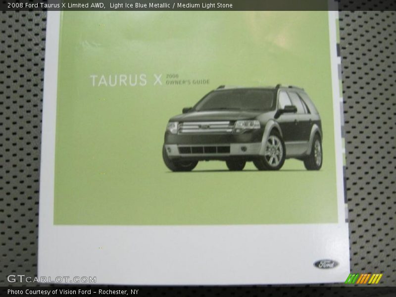 Light Ice Blue Metallic / Medium Light Stone 2008 Ford Taurus X Limited AWD