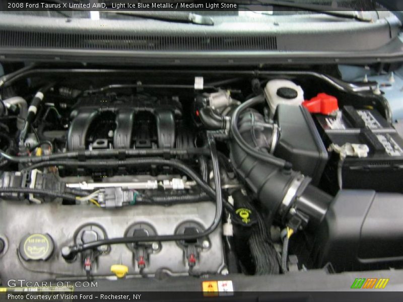 Light Ice Blue Metallic / Medium Light Stone 2008 Ford Taurus X Limited AWD