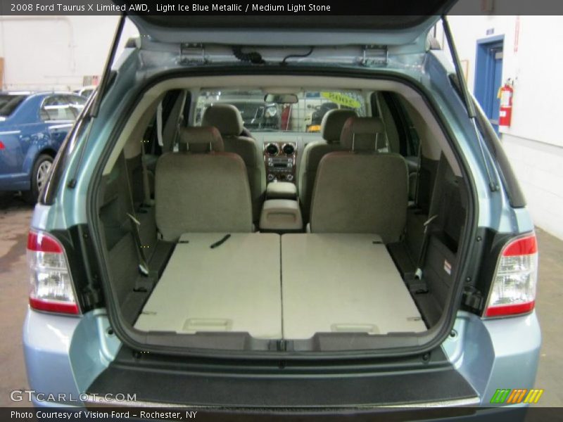 Light Ice Blue Metallic / Medium Light Stone 2008 Ford Taurus X Limited AWD