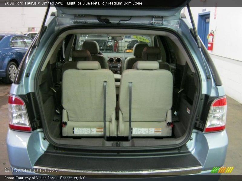 Light Ice Blue Metallic / Medium Light Stone 2008 Ford Taurus X Limited AWD