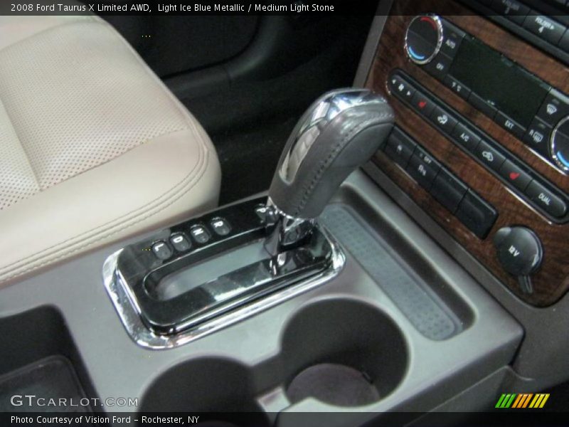 Light Ice Blue Metallic / Medium Light Stone 2008 Ford Taurus X Limited AWD