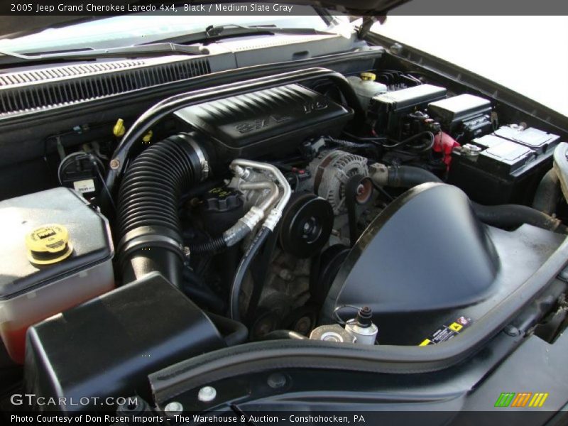 Black / Medium Slate Gray 2005 Jeep Grand Cherokee Laredo 4x4