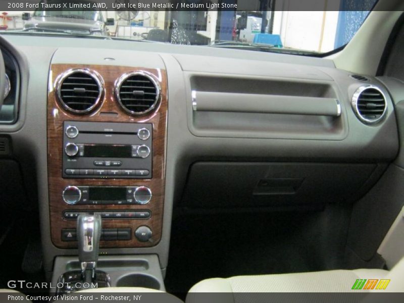 Light Ice Blue Metallic / Medium Light Stone 2008 Ford Taurus X Limited AWD