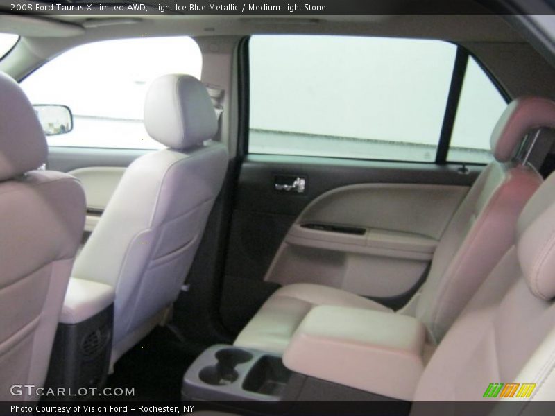 Light Ice Blue Metallic / Medium Light Stone 2008 Ford Taurus X Limited AWD