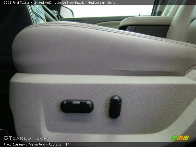 Light Ice Blue Metallic / Medium Light Stone 2008 Ford Taurus X Limited AWD