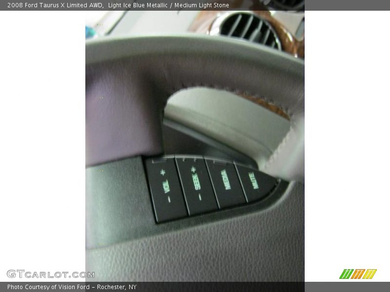 Light Ice Blue Metallic / Medium Light Stone 2008 Ford Taurus X Limited AWD