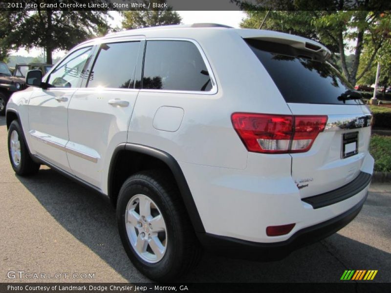 Stone White / Black 2011 Jeep Grand Cherokee Laredo