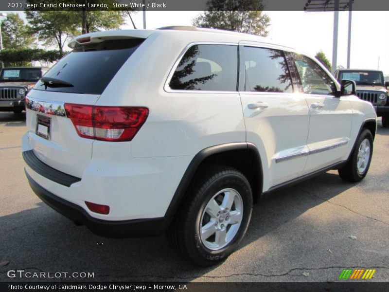 Stone White / Black 2011 Jeep Grand Cherokee Laredo