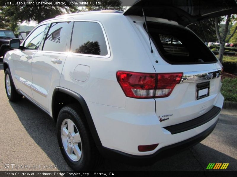Stone White / Black 2011 Jeep Grand Cherokee Laredo