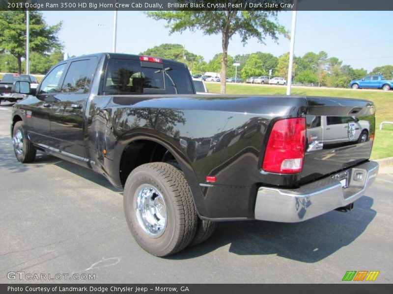 Brilliant Black Crystal Pearl / Dark Slate Gray 2011 Dodge Ram 3500 HD Big Horn Crew Cab Dually
