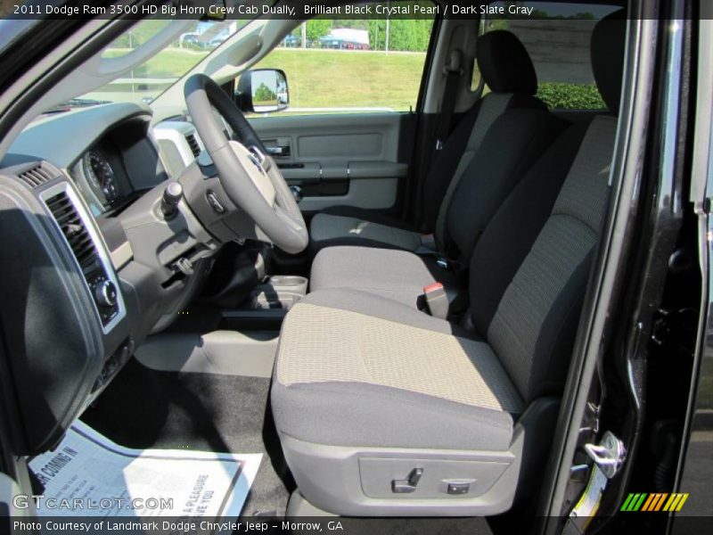 Brilliant Black Crystal Pearl / Dark Slate Gray 2011 Dodge Ram 3500 HD Big Horn Crew Cab Dually
