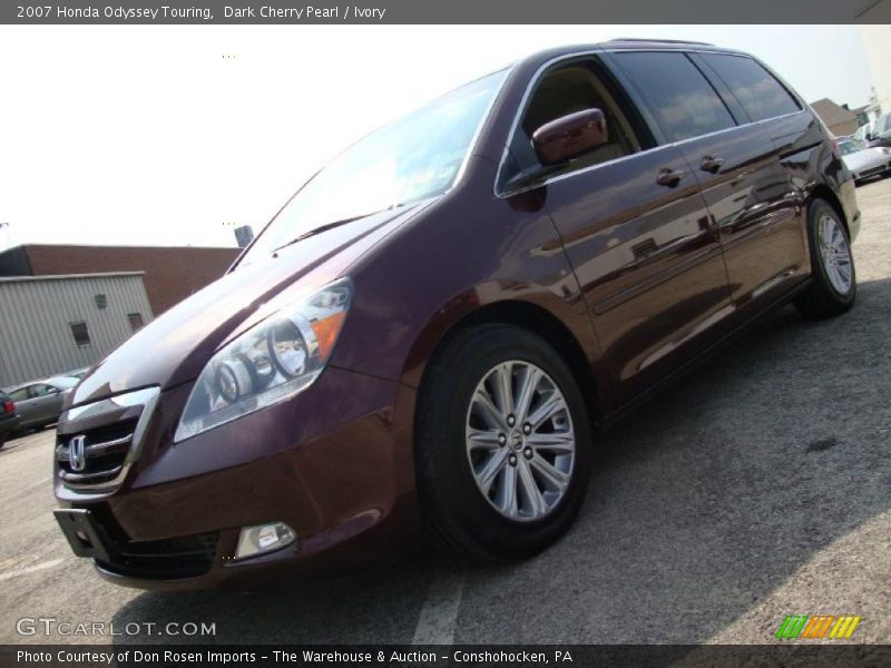 Dark Cherry Pearl / Ivory 2007 Honda Odyssey Touring