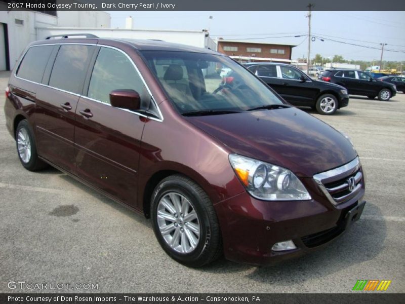 Dark Cherry Pearl / Ivory 2007 Honda Odyssey Touring