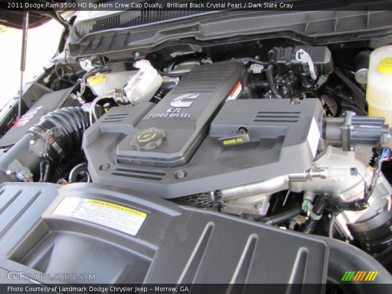 Brilliant Black Crystal Pearl / Dark Slate Gray 2011 Dodge Ram 3500 HD Big Horn Crew Cab Dually