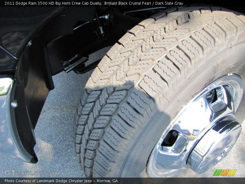 Brilliant Black Crystal Pearl / Dark Slate Gray 2011 Dodge Ram 3500 HD Big Horn Crew Cab Dually