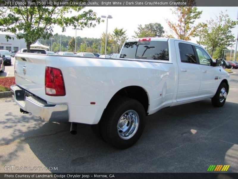Bright White / Dark Slate Gray/Medium Graystone 2011 Dodge Ram 3500 HD Big Horn Crew Cab Dually