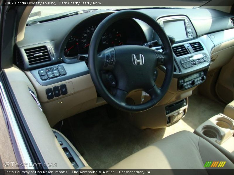Dark Cherry Pearl / Ivory 2007 Honda Odyssey Touring