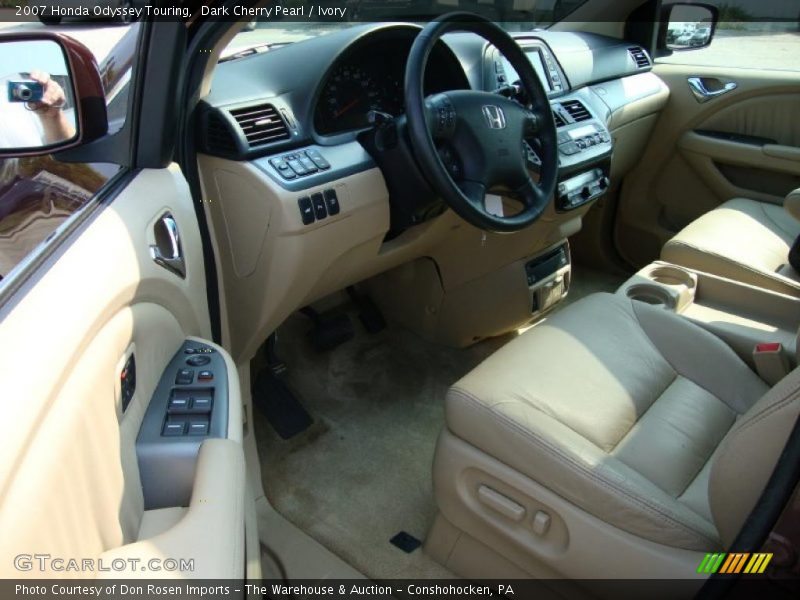 Dark Cherry Pearl / Ivory 2007 Honda Odyssey Touring