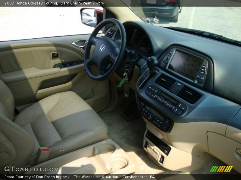 Dark Cherry Pearl / Ivory 2007 Honda Odyssey Touring