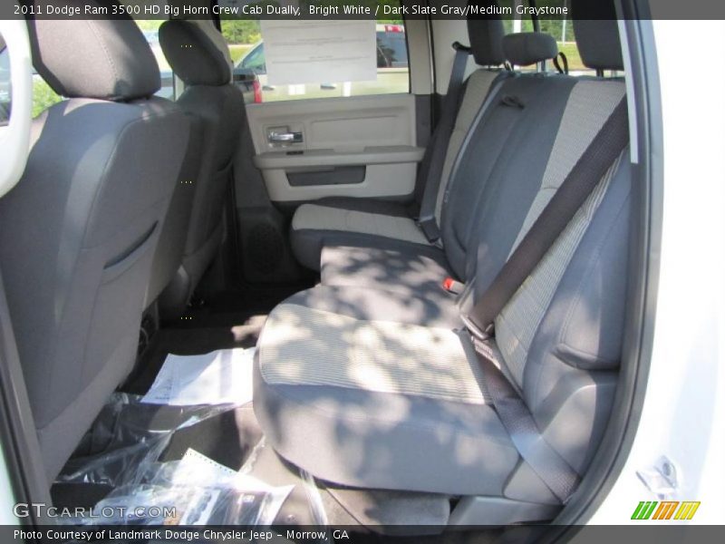 Bright White / Dark Slate Gray/Medium Graystone 2011 Dodge Ram 3500 HD Big Horn Crew Cab Dually