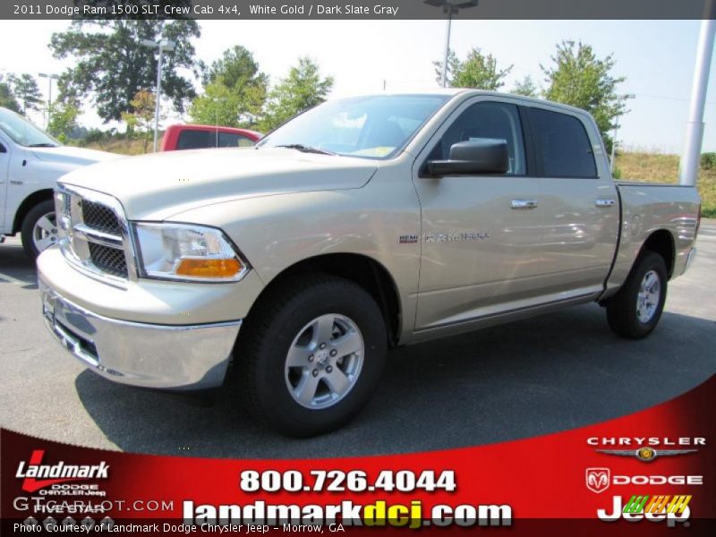 White Gold / Dark Slate Gray 2011 Dodge Ram 1500 SLT Crew Cab 4x4