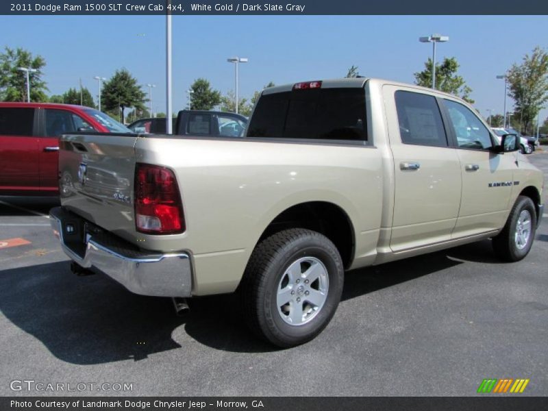 White Gold / Dark Slate Gray 2011 Dodge Ram 1500 SLT Crew Cab 4x4